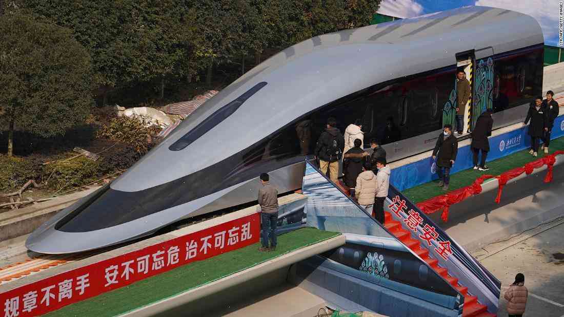 China showcases futuristic next-generation train to travel up to 360 mph