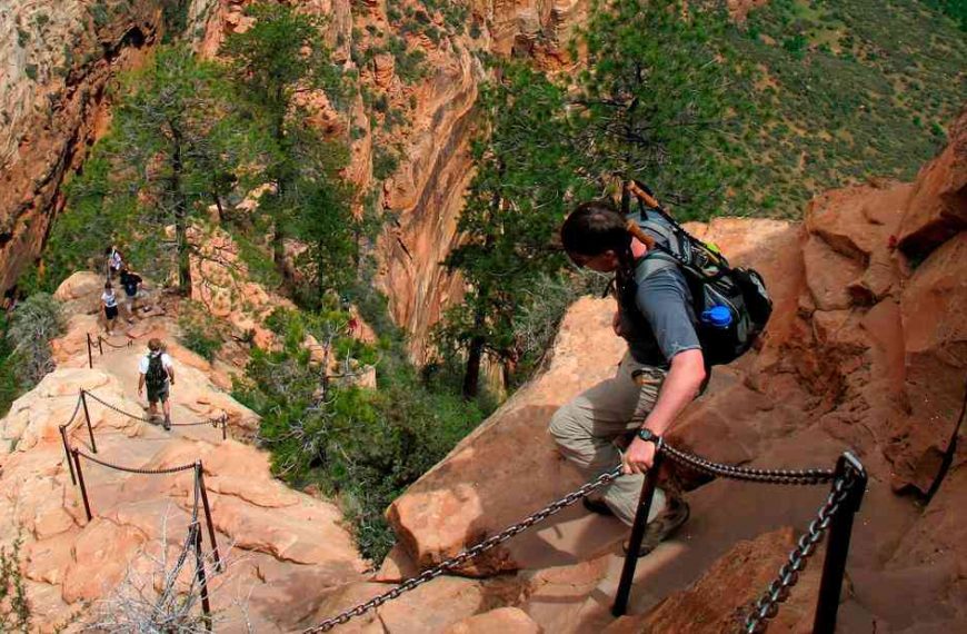 Why are you banned from seeing a water fall in Zion National Park?